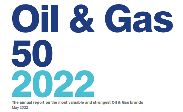 2022全球油气品牌价值50强出炉！壳牌第一，中国三桶油位居前列！