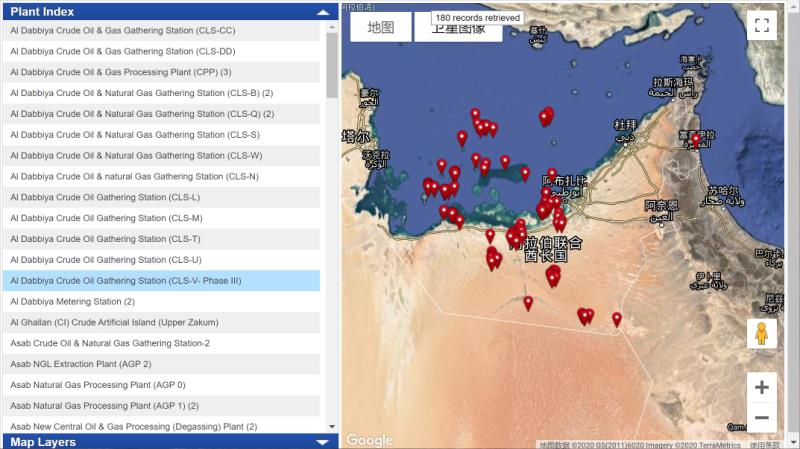 【项目信息】阿联酋阿布扎比国家石油公司中东项目分布图