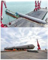天津南港120万吨/年乙烯项目首批大型设备到港上岸