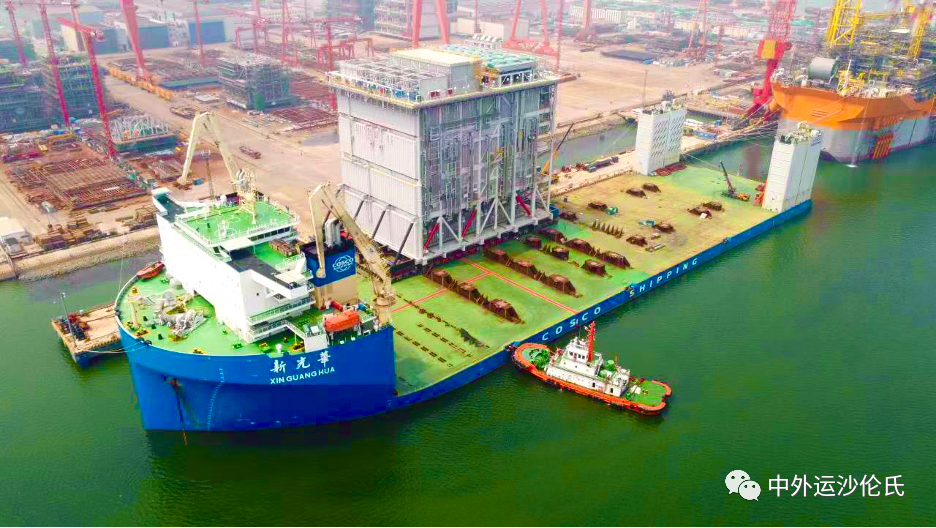博迈科北极二项目万吨级模块运输装船圆满完成