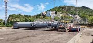 寰球工程公司温州华港LNG项目首迎最大单体压力容器储罐、进口设备卸船臂进场