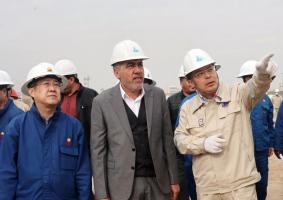 伊拉克米桑石油公司总裁到哈法亚GPP项目调研