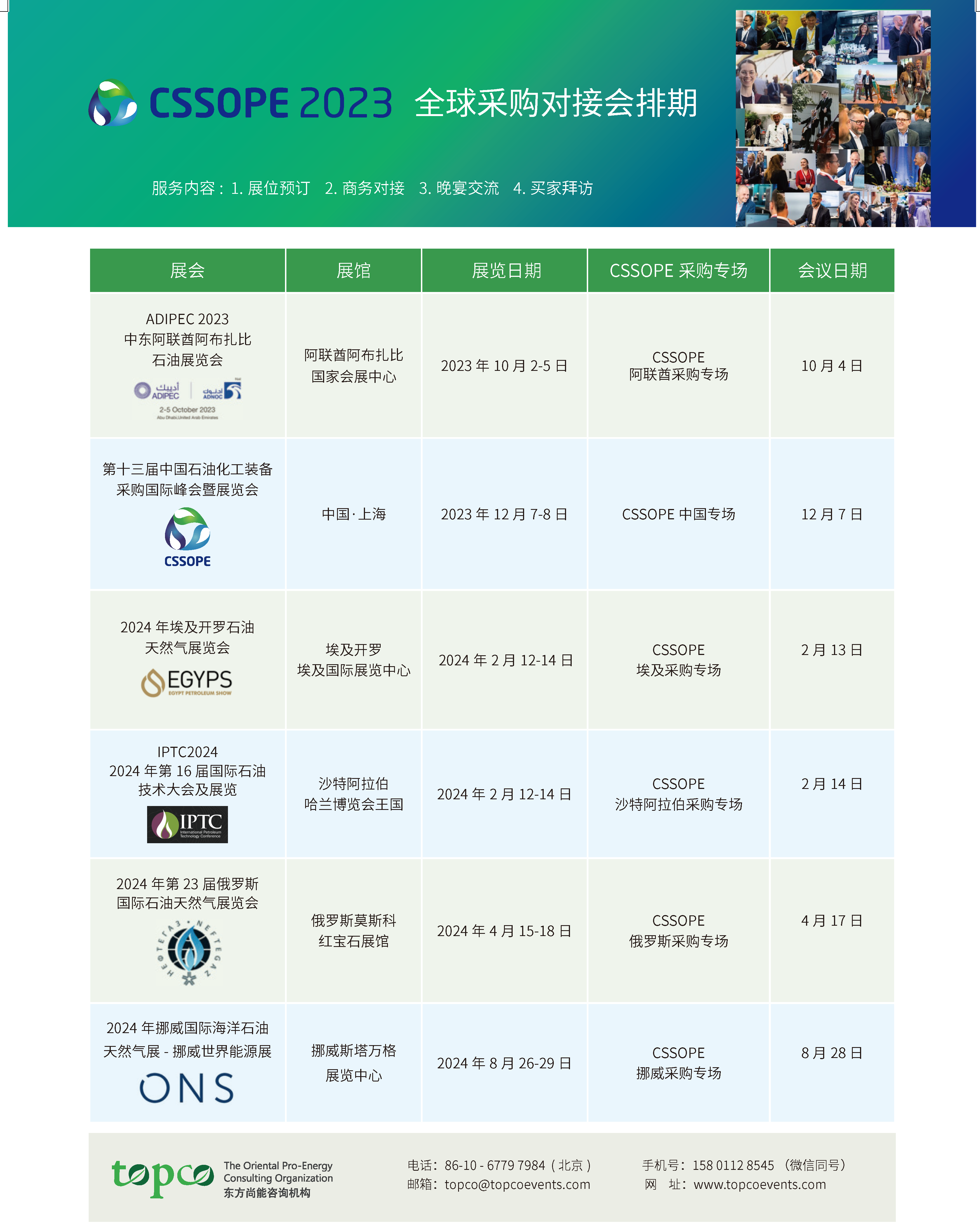 CSSOPE紧跟全球采购风向，中东北非国际工程项目分析