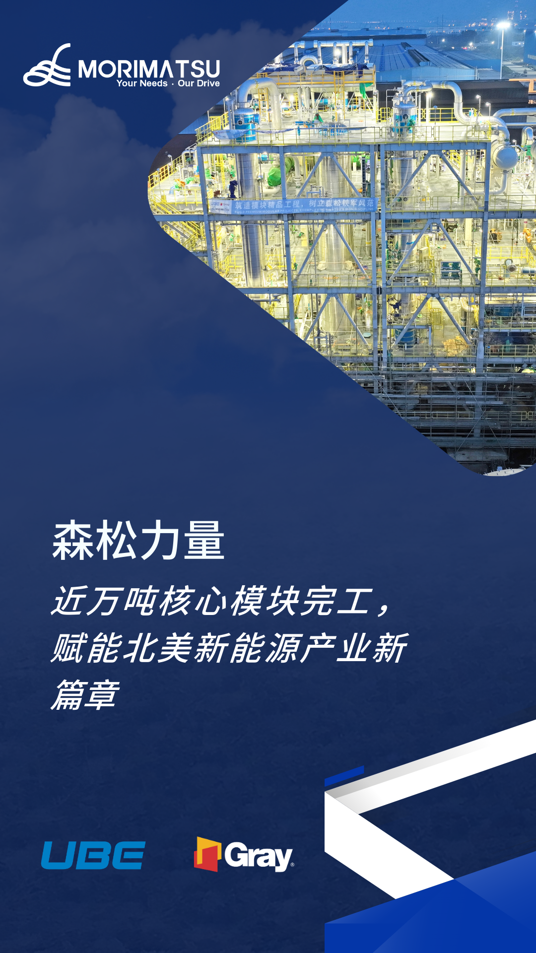 森松力量 | 近万吨核心模块完工，赋能北美新能源产业新篇章